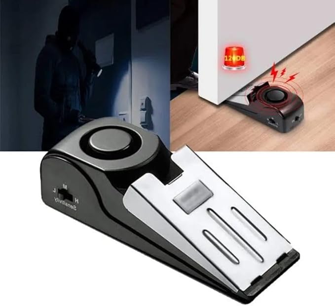 🚨 Solo Travel Safety Kit (Personal Alarm + Camera Detector + Door Stop Alarm)