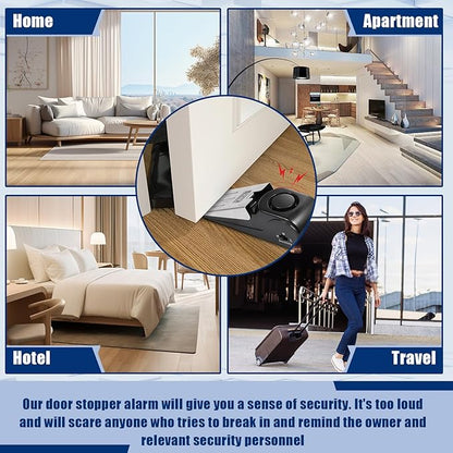 🚨 Solo Travel Safety Kit (Personal Alarm + Camera Detector + Door Stop Alarm)