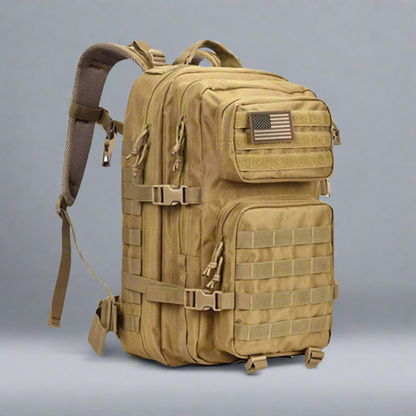 Khaki "Journey" Military Style Backpack