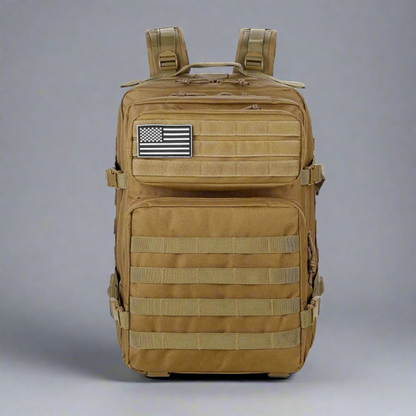 Khaki Military Style Backpack